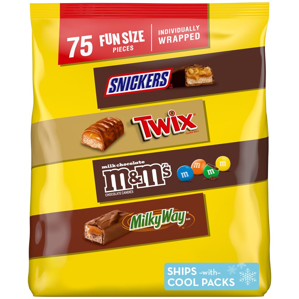 SNICKERS, TWIX, & MILKY WAY Minis Chocolate Candy Bars Variety Pack
