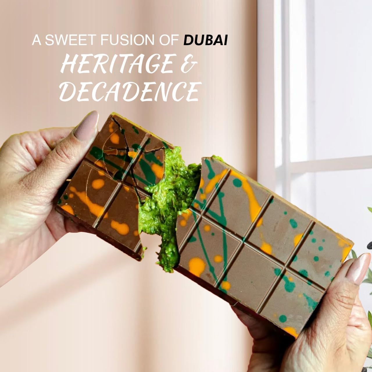 VIRAL Dubai Chocolate Bar – Cocoa Pistachio Kunafa