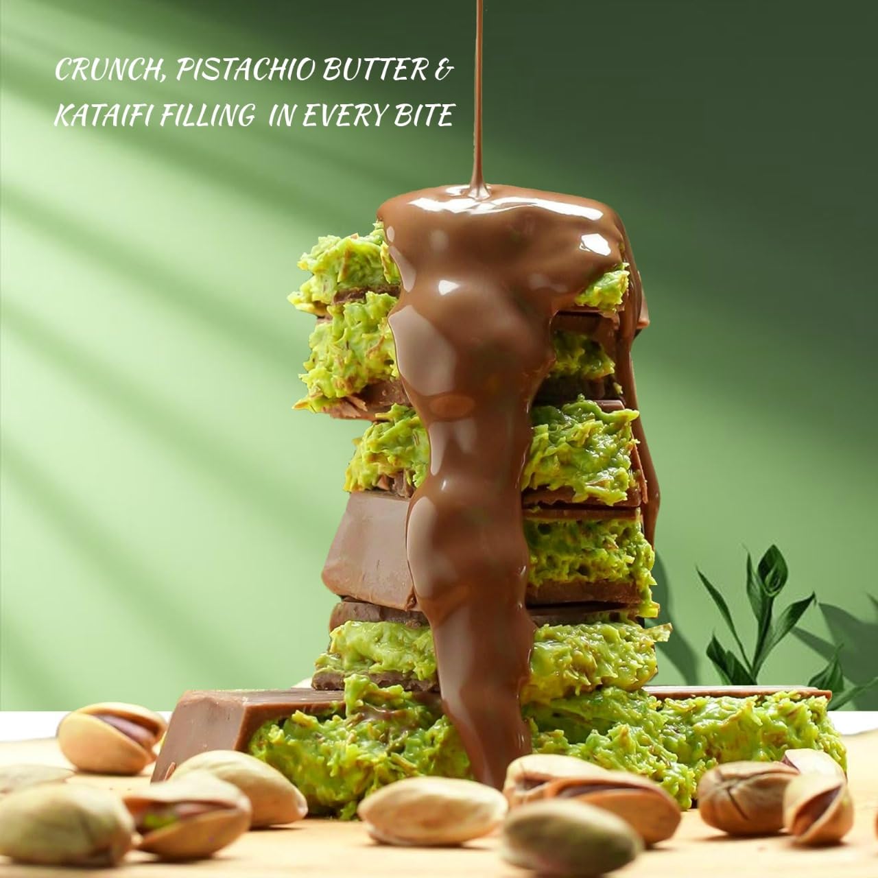 VIRAL Dubai Chocolate Bar – Cocoa Pistachio Kunafa
