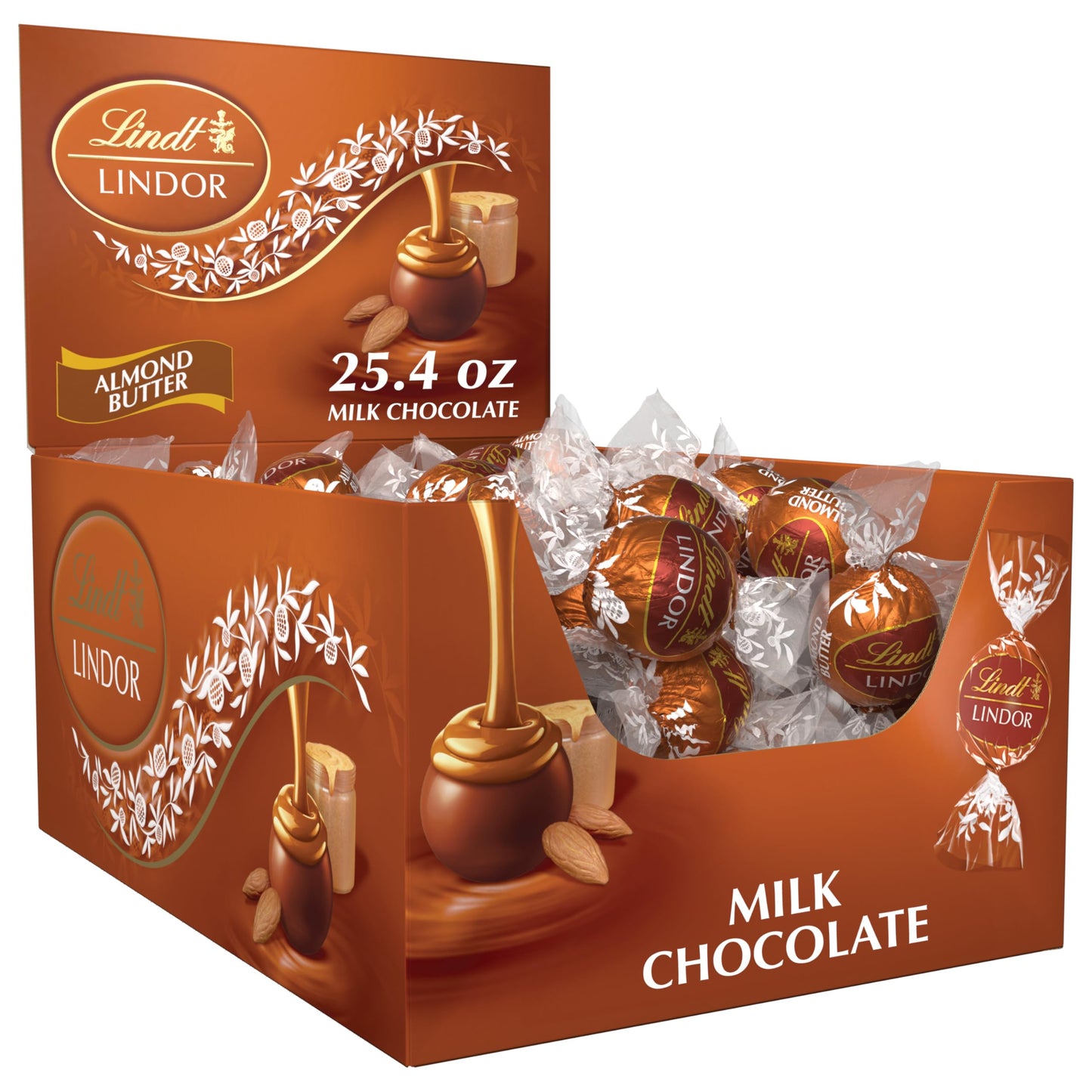 LindtLINDOR Milk Chocolate Candy Truffles, Milk Chocolate with Smooth, Melting Truffle Center, 50.8 oz., 120 Count