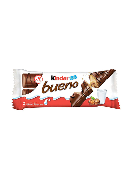 Kinder Bueno Chocolate 43g, Carton of 30pcs