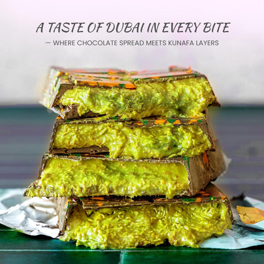 VIRAL Dubai Chocolate Bar – Cocoa Pistachio Kunafa