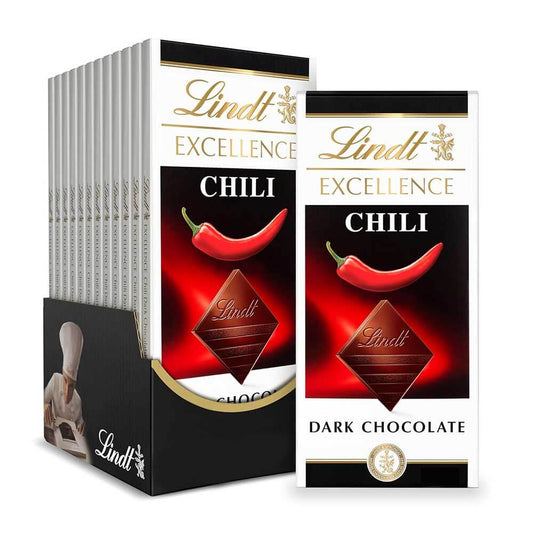 Lindt Excellence Dark Chilli Chocolate Bar 100g