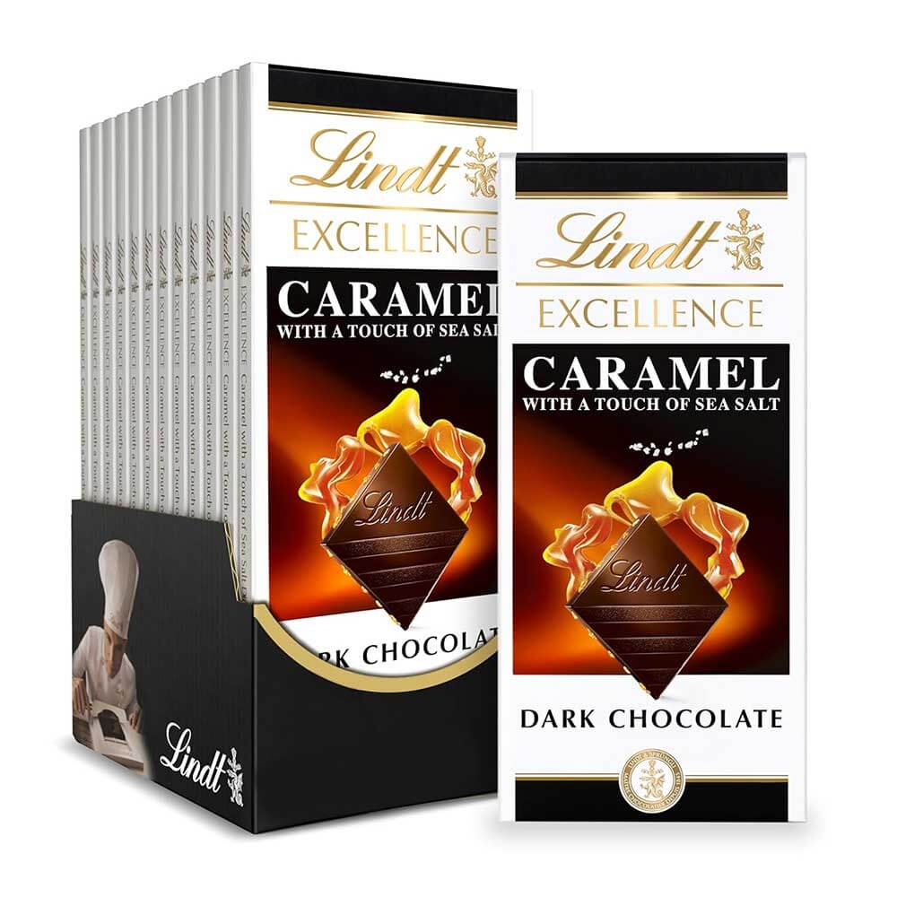 Lindt Excellence Dark Caramel And Sea Salt
