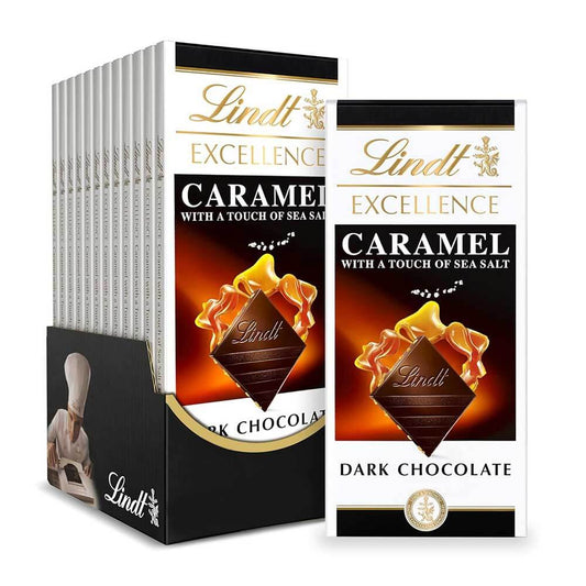 Lindt Excellence Dark Caramel And Sea Salt