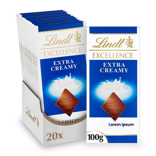 Lindt Excellence Extra Creamy Milk Chocolate, 100g