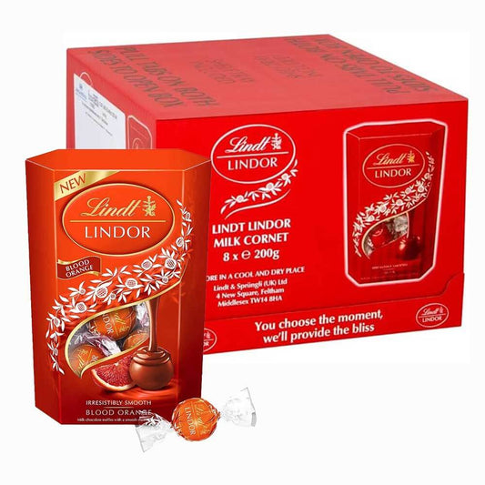 Lindt Lindor Cornet Milk Blood Orange