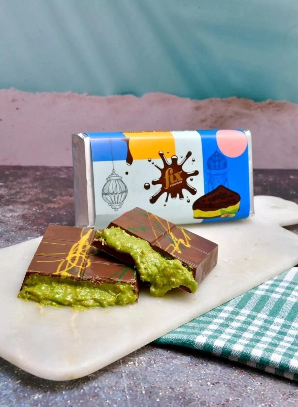 FIX DUBAI CHOCOLATE 200g Milk Chocolate with Rich Filling, Delightful Texture