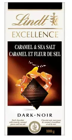Lindt Excellence Dark Caramel And Sea Salt